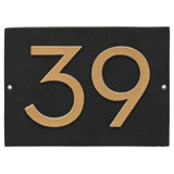 Floating 1-Line Wall Address Plaque