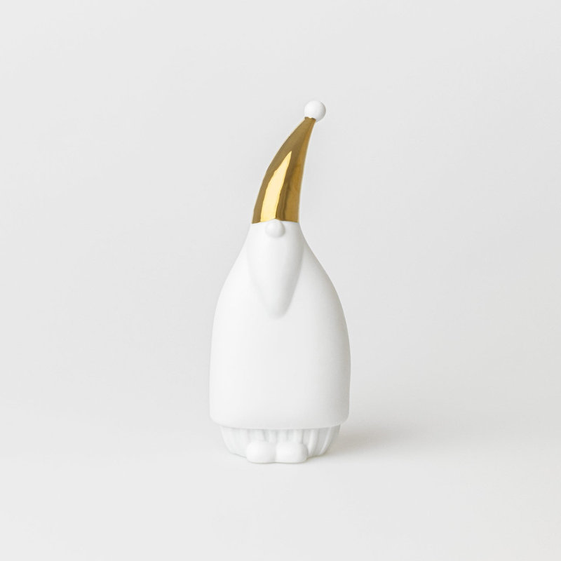 Porcelaine Stories Santa Gnome avec chapeau - Nick