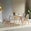 Extendable Beech Solid Wood Base Dining Table