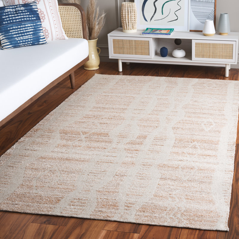 Flamur Hand Tufted Performance Abstract Rug, Rectangle 5' x 8'