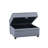 Eram Grey Rectangle Storage Ottoman