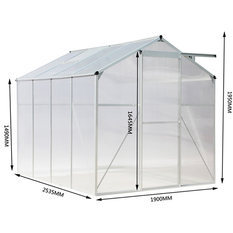 Plant Warmer, 195cm H x 252cm W x 190cm D