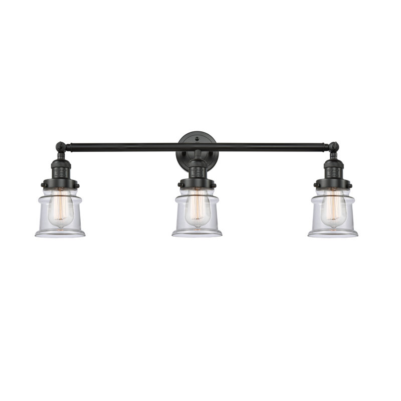 Alexandira 3 - Light Dimmable Vanity Light, Clear, 6 Watt Vinage LED Bulb, Satin Gold