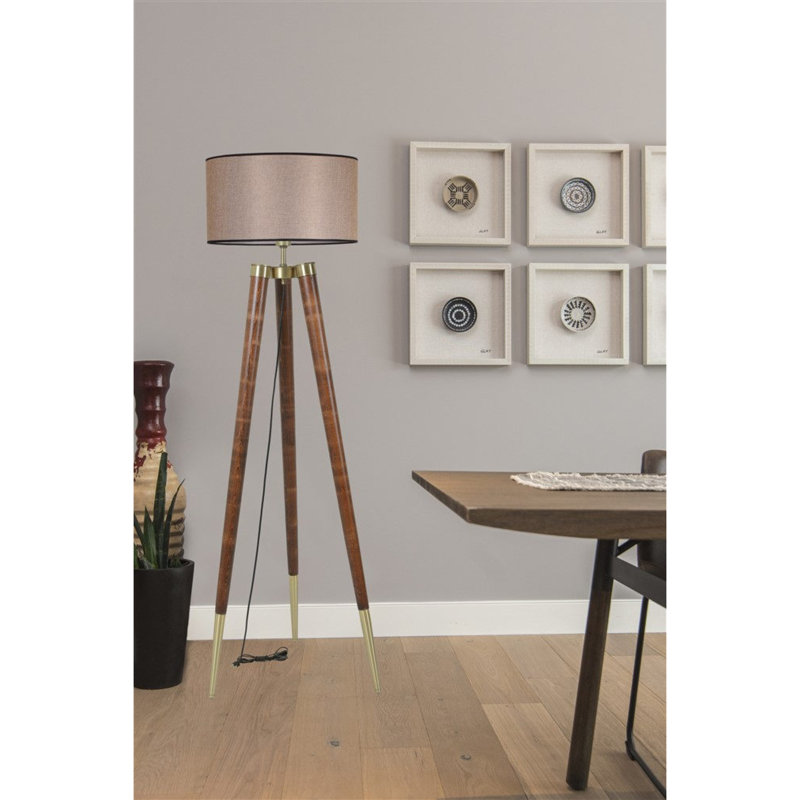 Paluch 160cm Tripod Floor Lamp, Beige