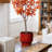 Red Wine Round Ceramic Planter-146807332