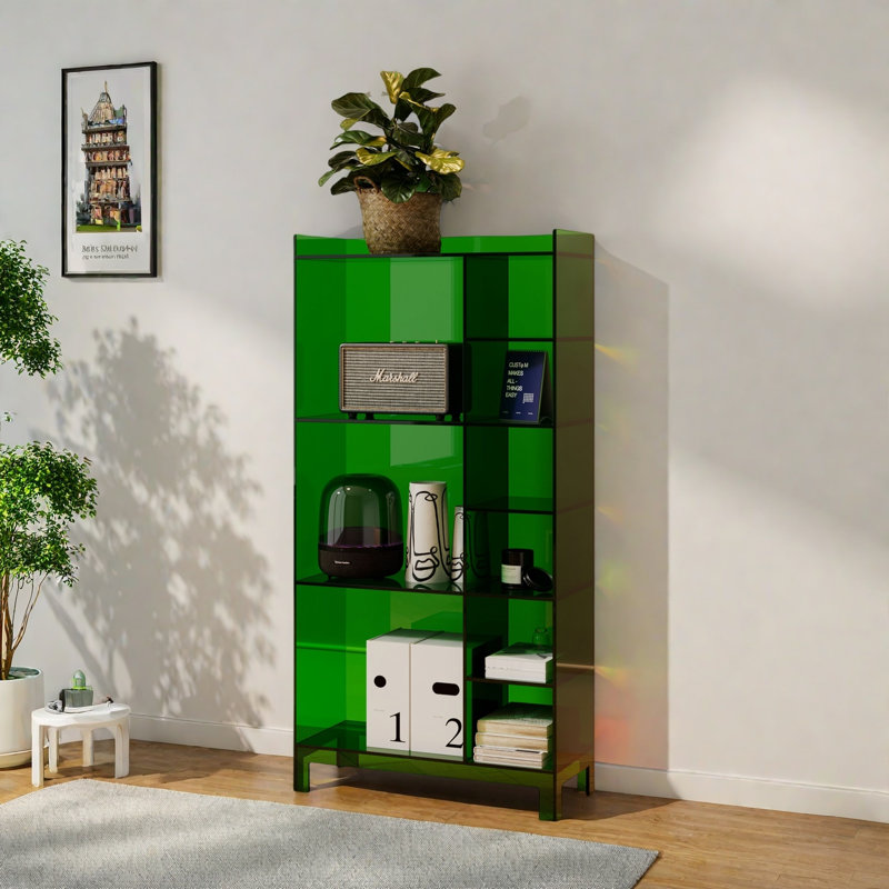 Minimalist and creative bookcase, Green