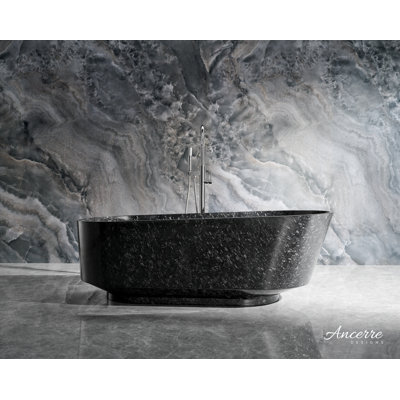 Coesistere 67'' x 31.5'' Soaking Fiberglass Bathtub