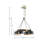 4-Light Metal Shade Chandelier