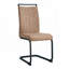 Chaise de salle à manger rembourrée en polyuréthane à haut dossier, ensemble de 4-1285748990-1285748963