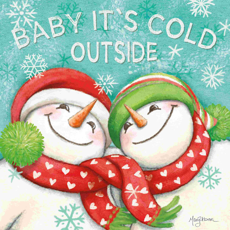 Let It Snow VI Eyes Open, H 12 po x l 12 po, Non, Toile tendue
