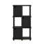Étagère de rangement à 3 niveaux avec 2 portes Latitude Run® en chêne noir Latitude Black®-1417079602-1417056152