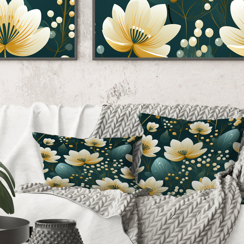 Coussin à imprimé floral rétro Marvel
