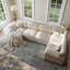 Canapé modulaire de coin moderne 6 pièces avec repose-pieds amovible Cloud-132395188