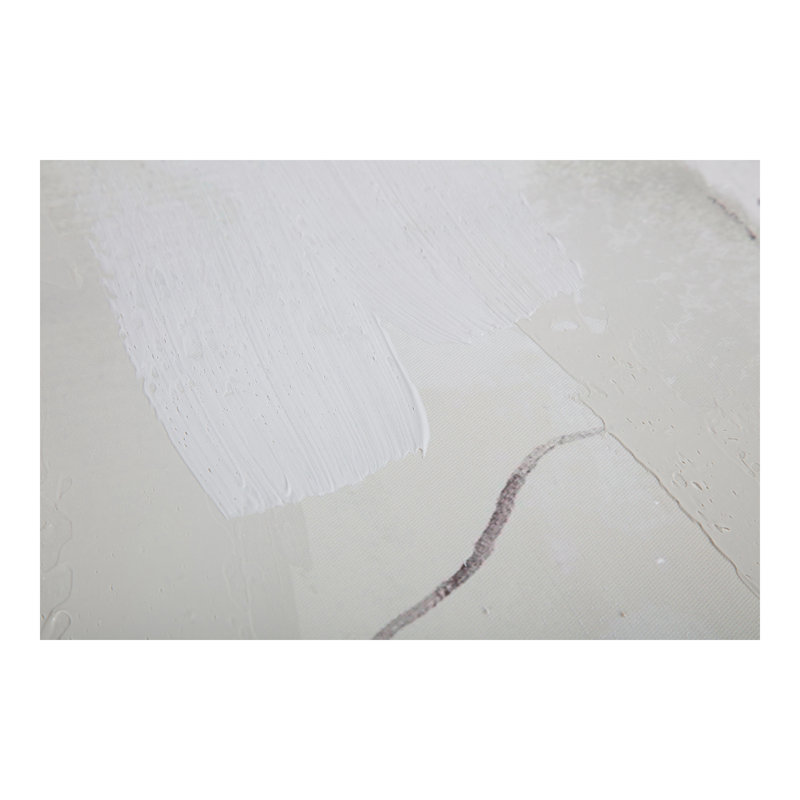 Abstract Print, White/Gray