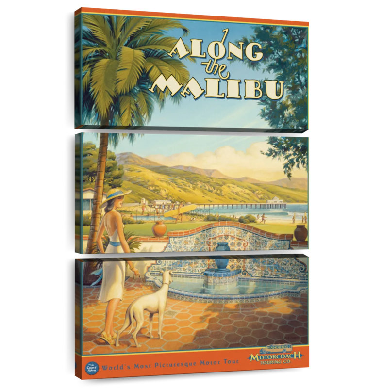 Masam Along The Malibu, 74" H x 48" W