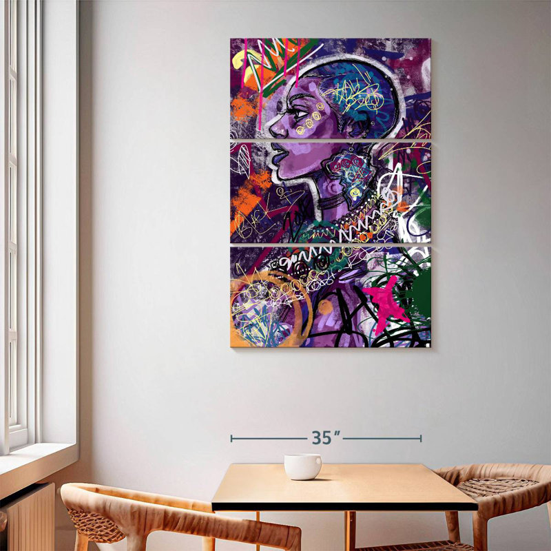 Leisha Black Is Love, 65" H x 42" W