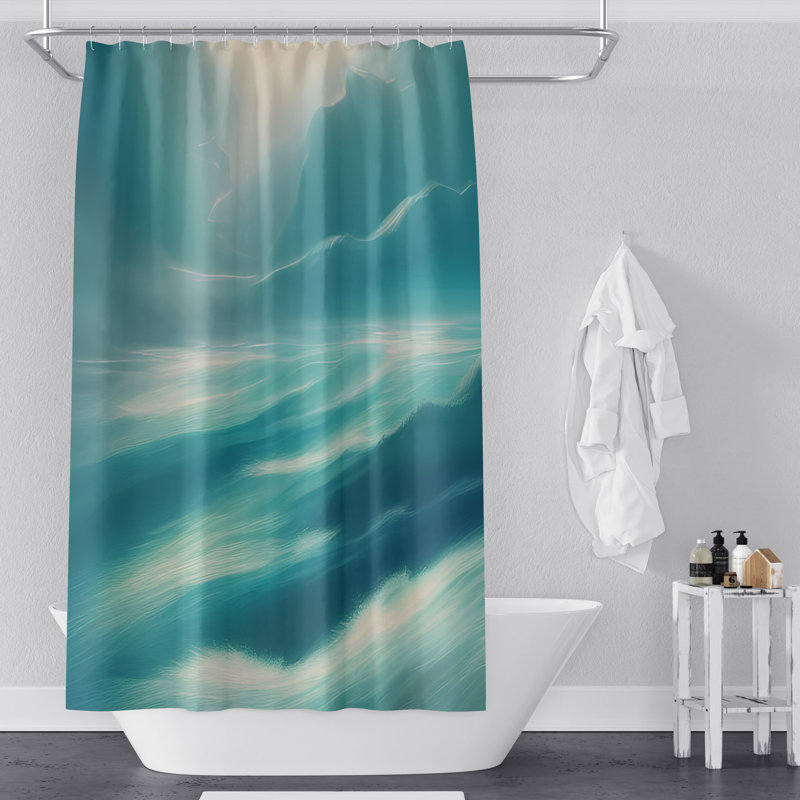 Codnor Abstract Shower Curtain, 93" H x 70" W