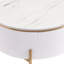 Table basse moderne moderne avec 2 grands tiroirs de rangement (31,5 po)