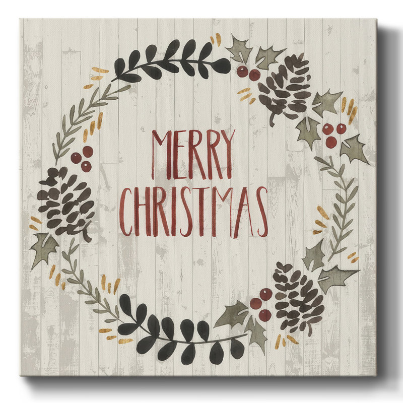 " Rustic Christmas II ", 8" H x 8" W x 1.5" D