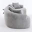 Canapé modulaire incurvé moderne en chenille de 105,6 po avec 4 coussins Boneless-1661715982