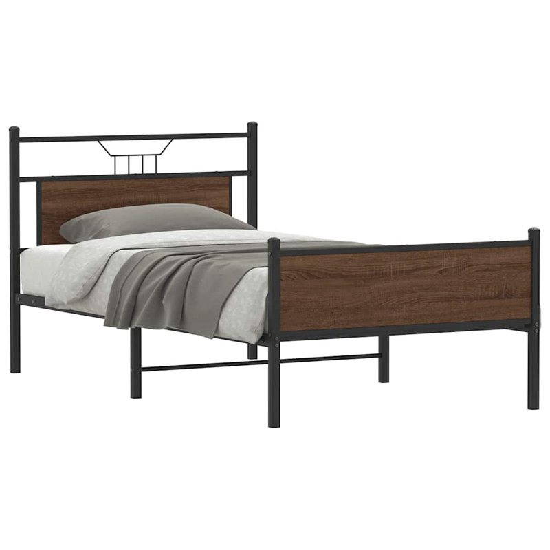Bed Frame, European Double (140 x 200cm), Sonoma Oak