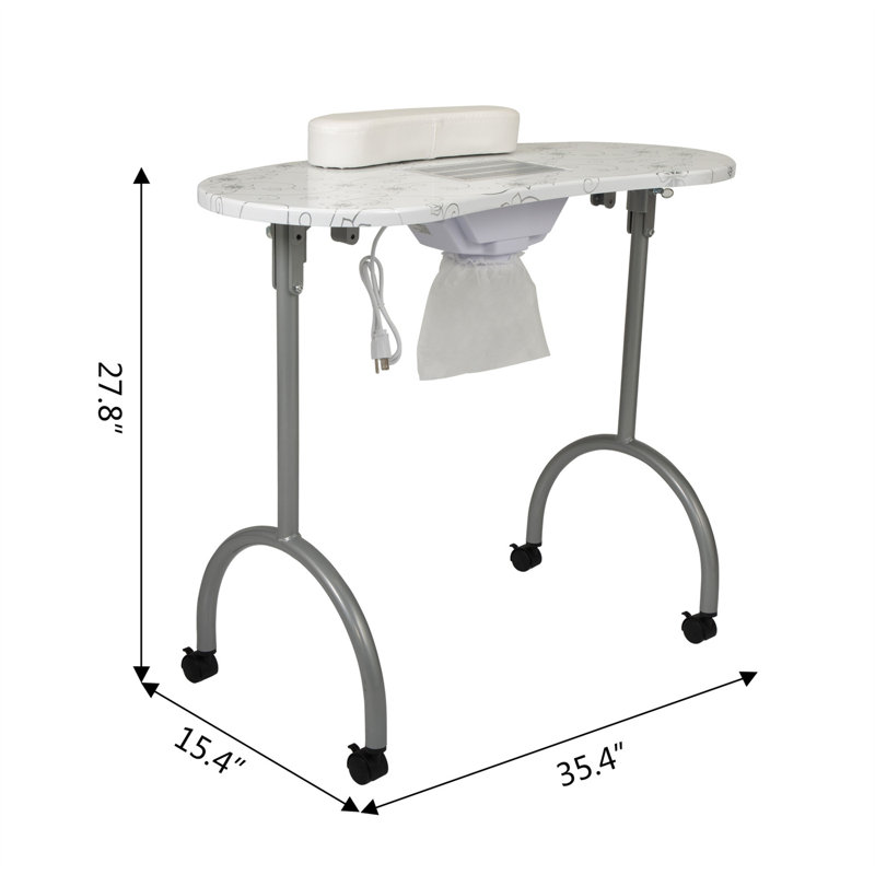 Bureau debout ovale