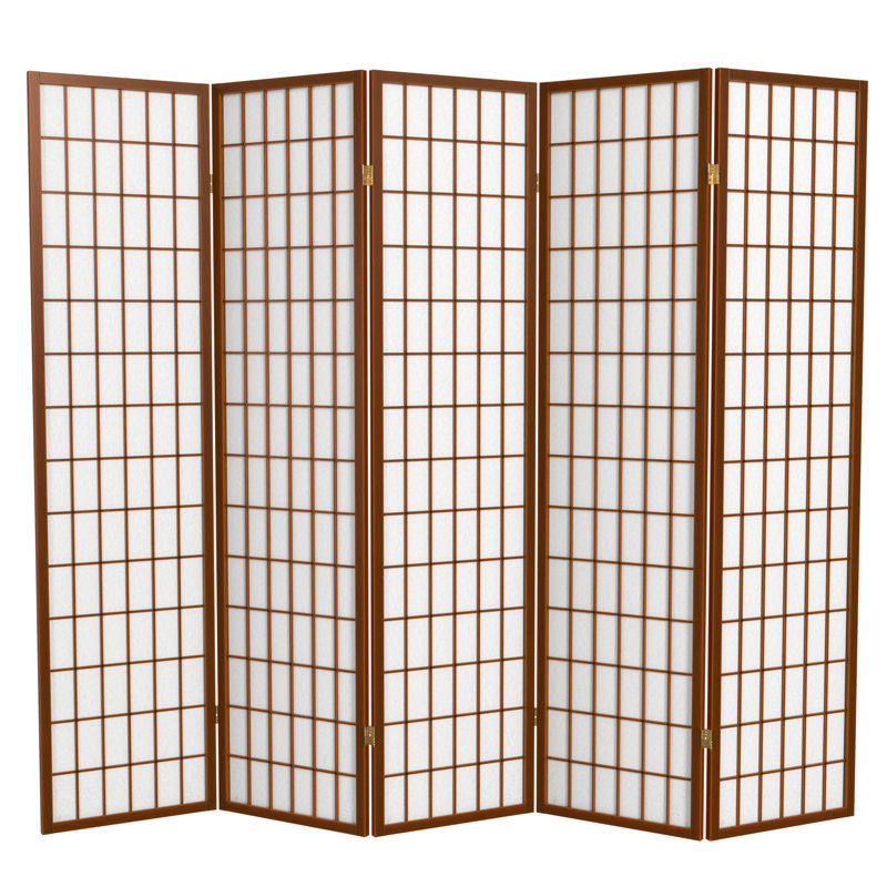 Paravent Shoji pliable Alex 70'' H, 5, Blanc