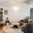 4 - Light Modern Sputnik Globe Chandelier with Opal Glass Shades, Adjustable Height