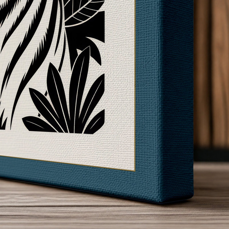 Print, 18x12 - 45.7 x 30.5 cm, Teal Border