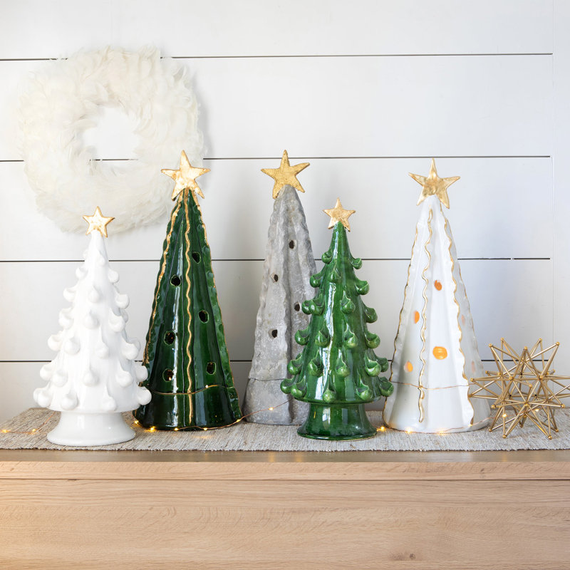 Foresta Figurines & Sculptures, White/Gold
