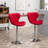 Ellston Upholstered Adjustable Swivel Barstools In Red, Set Of 2-1287251585