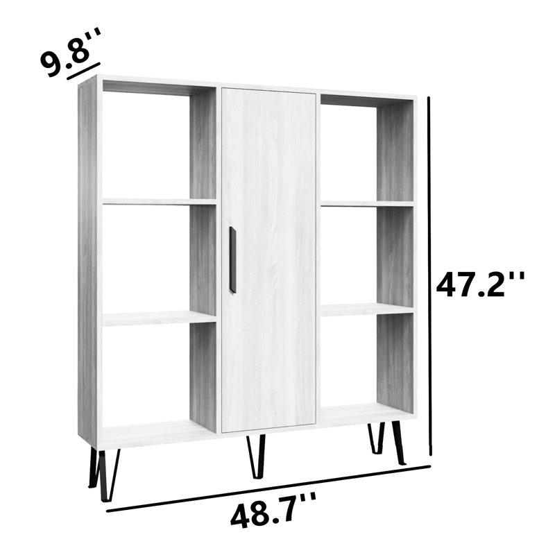 Makih Bookcase, Oak/Anthracite
