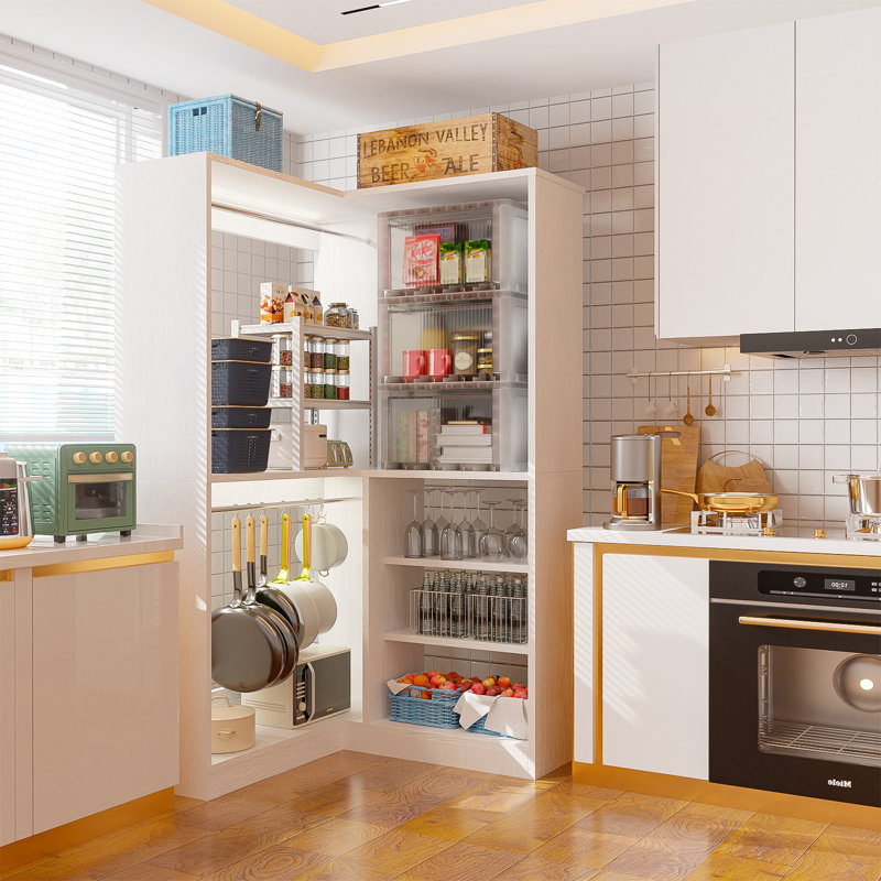 Rayvone 36'' W Corner Closet System, White