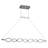 2 Light Led Array Pendant, Wave Design