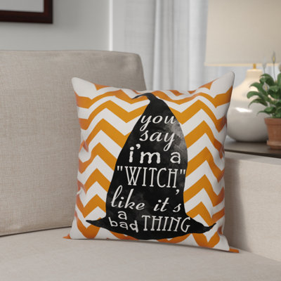 Witchy Saying Throw Pillow