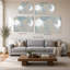 «Miami Abstract Gray I» par Lucille Price - Impression sur toile