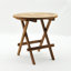 Jowers Round Teak Folding Outdoor Side Table , 45cm cm W 45cm cm D
