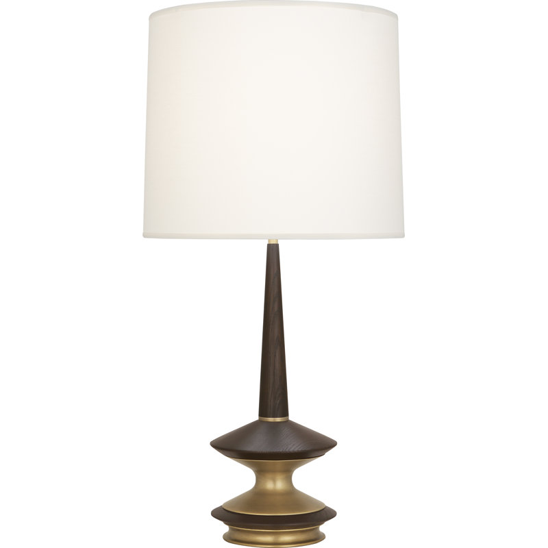 Fletcher Table Lamp, Dark Walnut/Warm Brass
