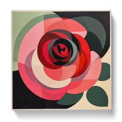 Rose Bauhaus - Wrapped Canvas