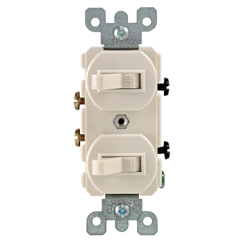 Interrupteur à levier unipolaire 15 ampoules Leviton