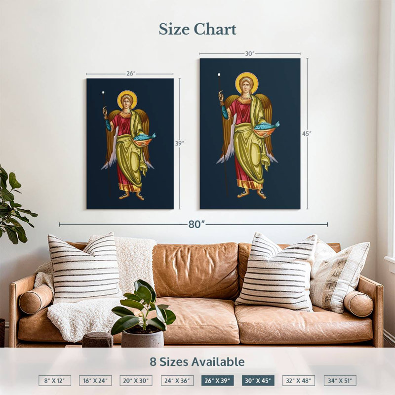Leisha Archangel Raphael, 39" H x 26" W