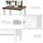 Modern Farmhouse White Storage Nightstand With Barn Door And Open Shelf