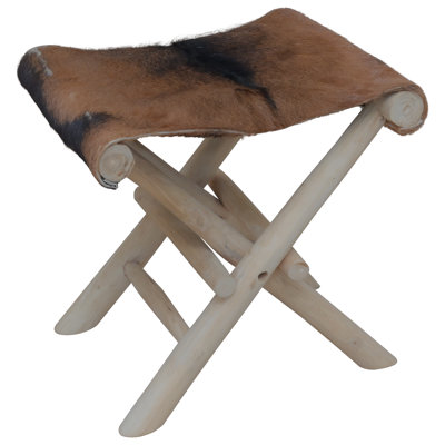 Lapidge Solid Wood Accent Stool