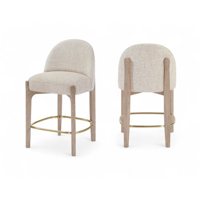 Maud Fabric Upholstered Counter Stool
