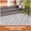 30 carreaux de terrasse à emboîtement
