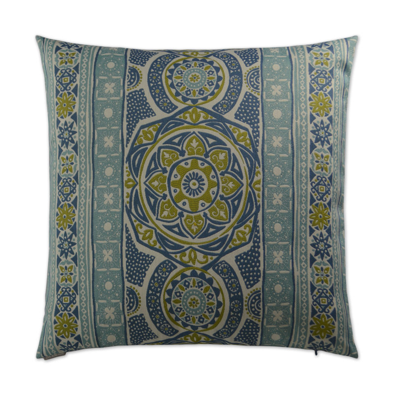 Zara Square Pillow Cover & Insert, Tides