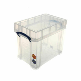 Wham 1.01 14.5cm 5 Division Plastic Organiser Box, Black/Clear