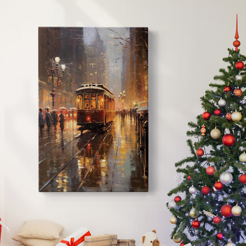 Art des Fêtes de Noël - Toile tendue avec châssis DCCxxiv, H 48 po x l 32 po