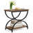 Tashai 2-Tier Rectangular End Side Table with Semicircular Metal Legs-270193291-329926391
