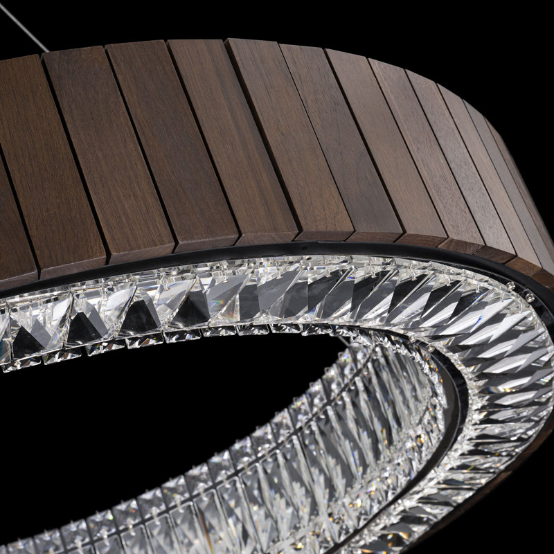 Andean 1 - Light LED Pendant, Smokey Walnut